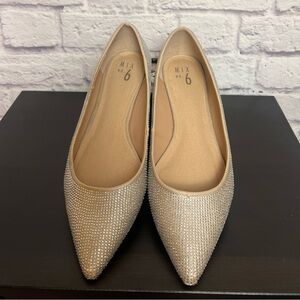 Mix No. 6 Pointed Toe Bejeweled Flats size 11